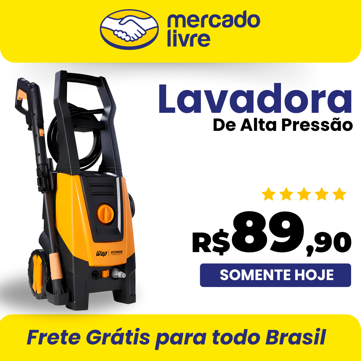 Lavadora de Alta Pressão - BIVOLT + 6 Acessorios - EXTREME TURBO 2800 - FORNECEDOR OFICIAL - Image 6