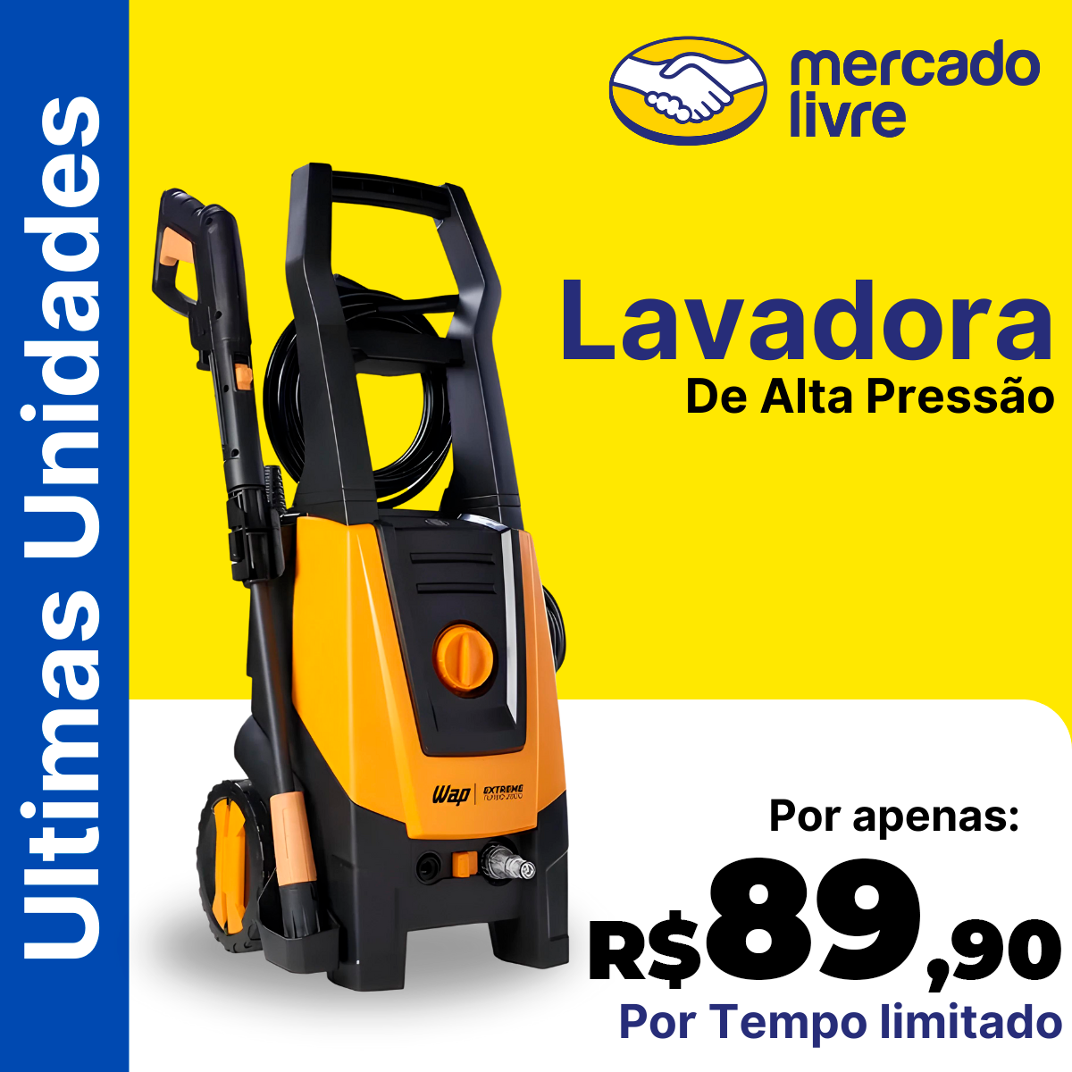 Lavadora de Alta Pressão - BIVOLT + 6 Acessorios - EXTREME TURBO 2800 - FORNECEDOR OFICIAL - Image 1